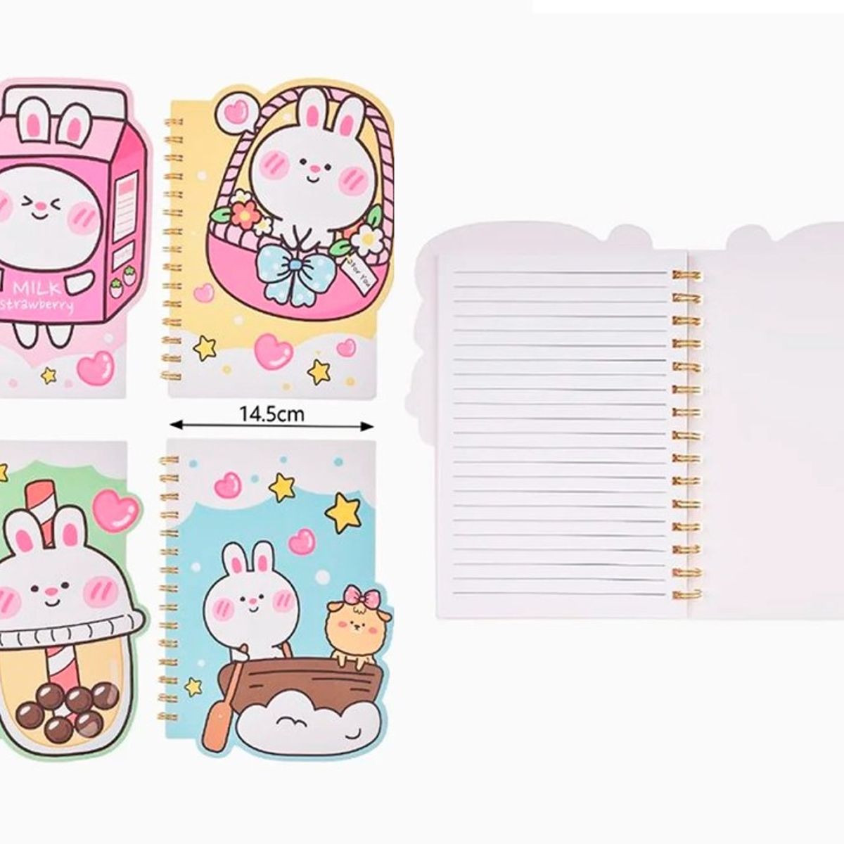 GENERICO - Cuaderno en Espiral de Líneas Conejitos 206cm