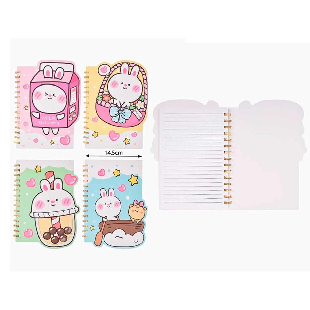 GENERICO - Cuaderno en Espiral de Líneas Conejitos 206cm