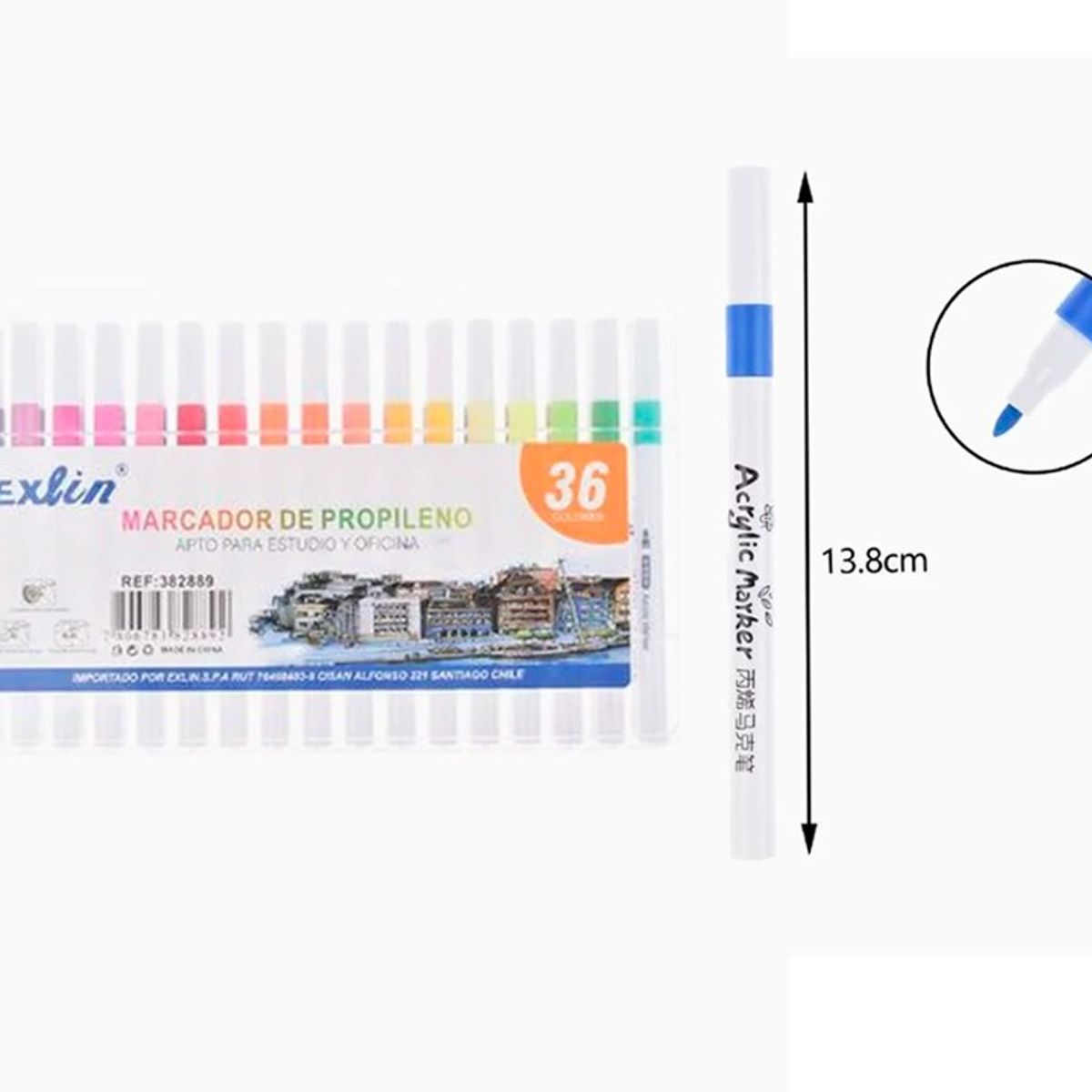 GENERICO - Marcadores 36 Colores Surtidos