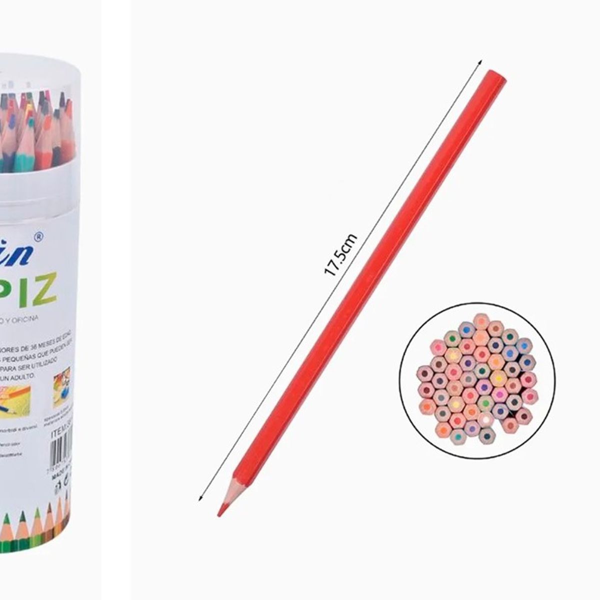 GENERICO - Lápices de Color 48 unidades surtidas