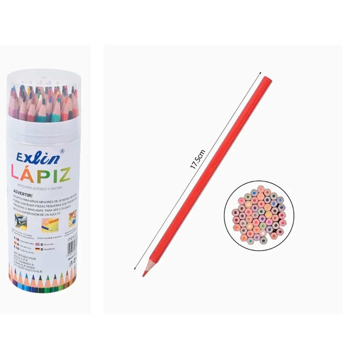 GENERICO - Lápices de Color 48 unidades surtidas