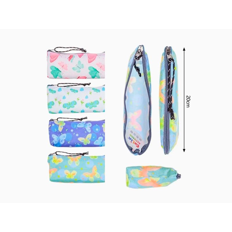GENERICO - Estuche Escolar 20cm Colores Surtidos