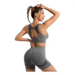 EVERSO - Pack 3 Conjunto Deportivo Mujer Gym Yoga Shorts Levanta Gluteos