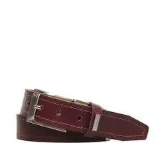 CRAFTMEN - Cinturón de hombre Giulia Vinotinto 100% cuero natural