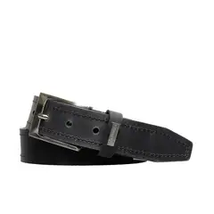 CRAFTMEN - Cinturón de hombre Giulia Negro 100% cuero natural