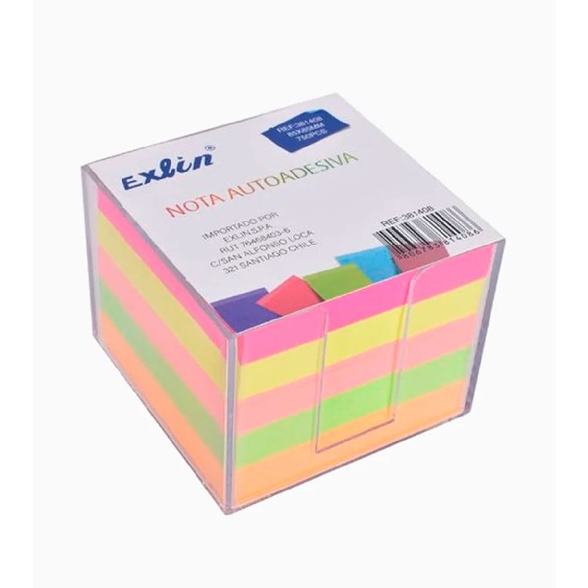 GENERICO - Notas Adhesivas Fluorescentes 8.5×8.5cm 750 hojas