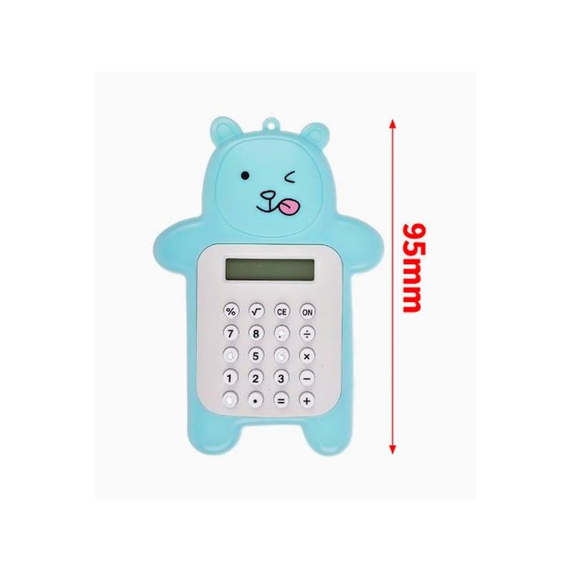 GENERICO - Calculadora Color Celeste Figura de  Oso