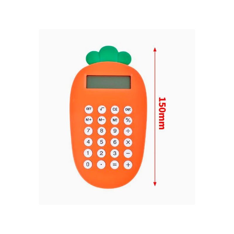 GENERICO - Calculadora Figura de Zanahoria Color Naranja