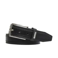 CRAFTMEN - Cinturón de hombre Oliver Negro 100% cuero natural