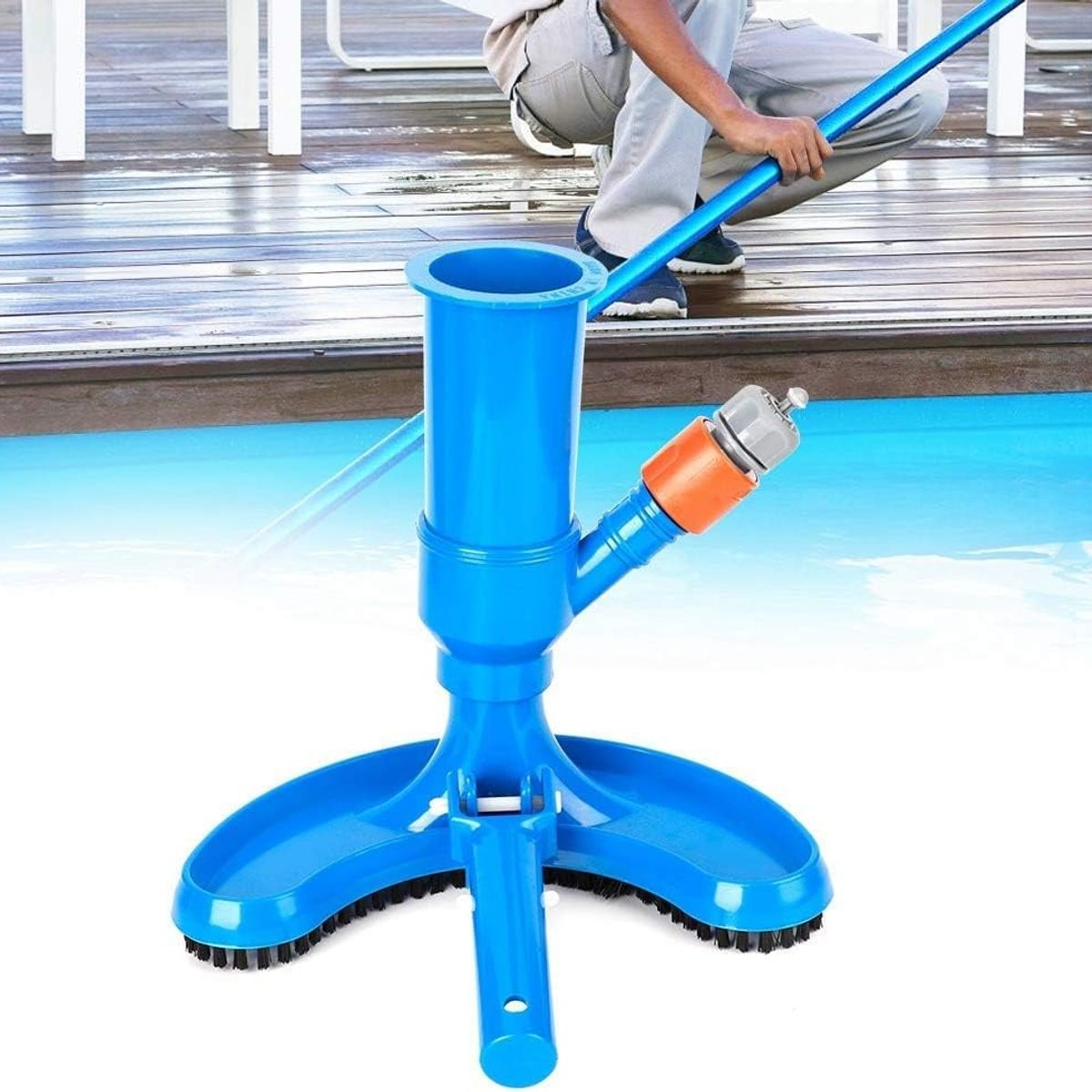 KUANGYE - Limpiador Piscinas Cepillo Aspirador Portátil