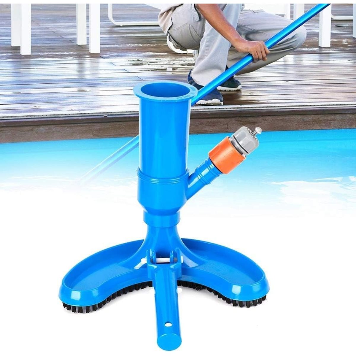 KUANGYE - Limpiador Piscinas Cepillo Aspirador Portátil