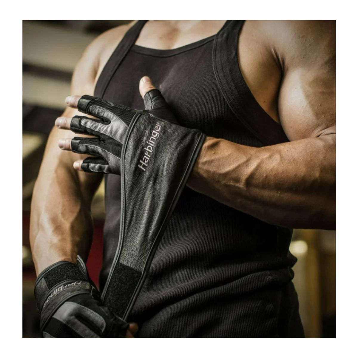 HARBINGER - Guantes De Gimnasio Para Pesas Harbinger Classic L Black