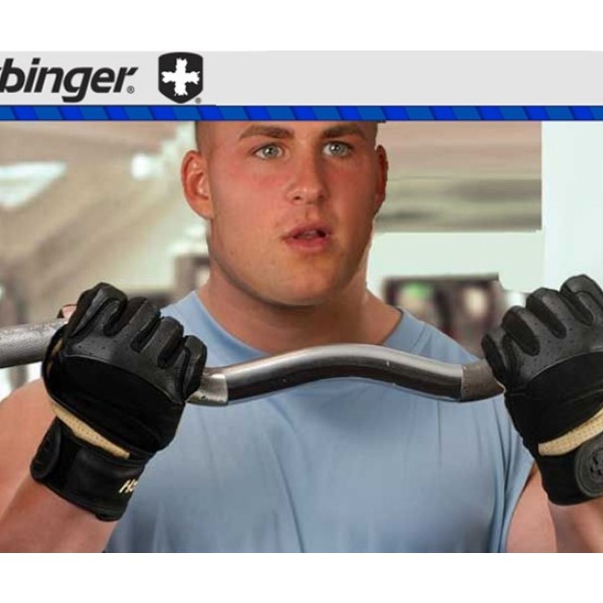 HARBINGER - Guantes De Gimnasio Para Pesas Harbinger Big Grip II WW