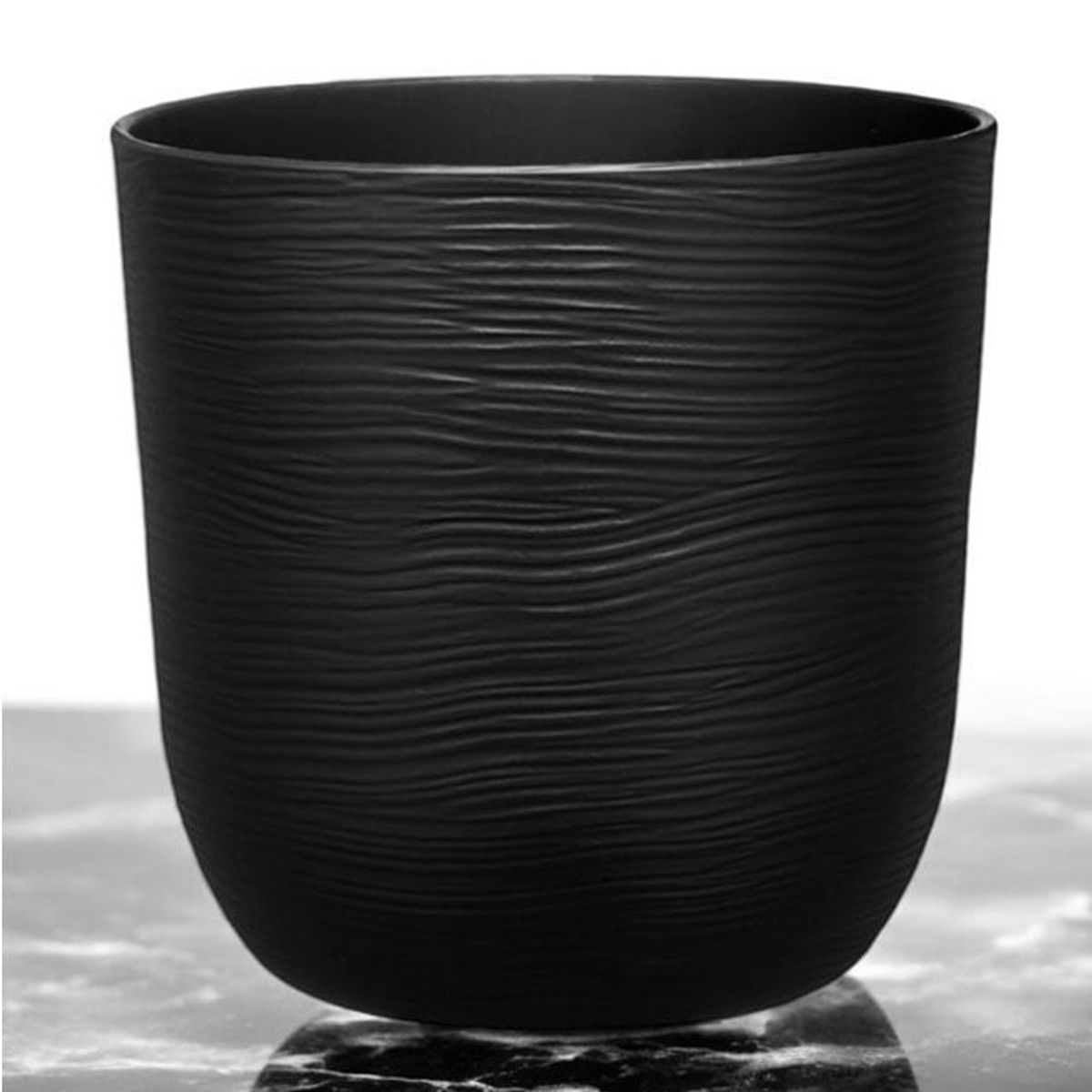 BRIC - Macetero redondo color negro
