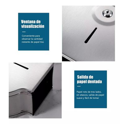 Imagen 2 del producto Dispensador Papel Higiénico Inoxidable Con Llave