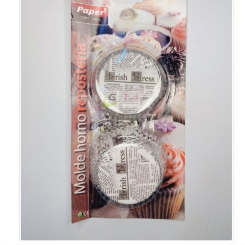 GENERICO - Capsula Cupcake 12cm Para Reposteria 100 Pcs