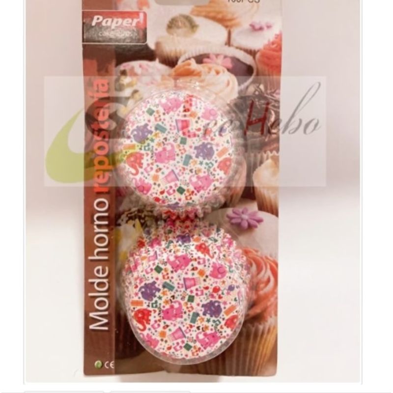 GENERICO - Capsula Cupcake 12cm Reposteria 100 Pcs