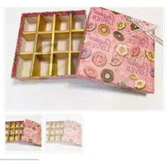 GENERICO - Caja Para Chocolate 16 Puestos Rosa