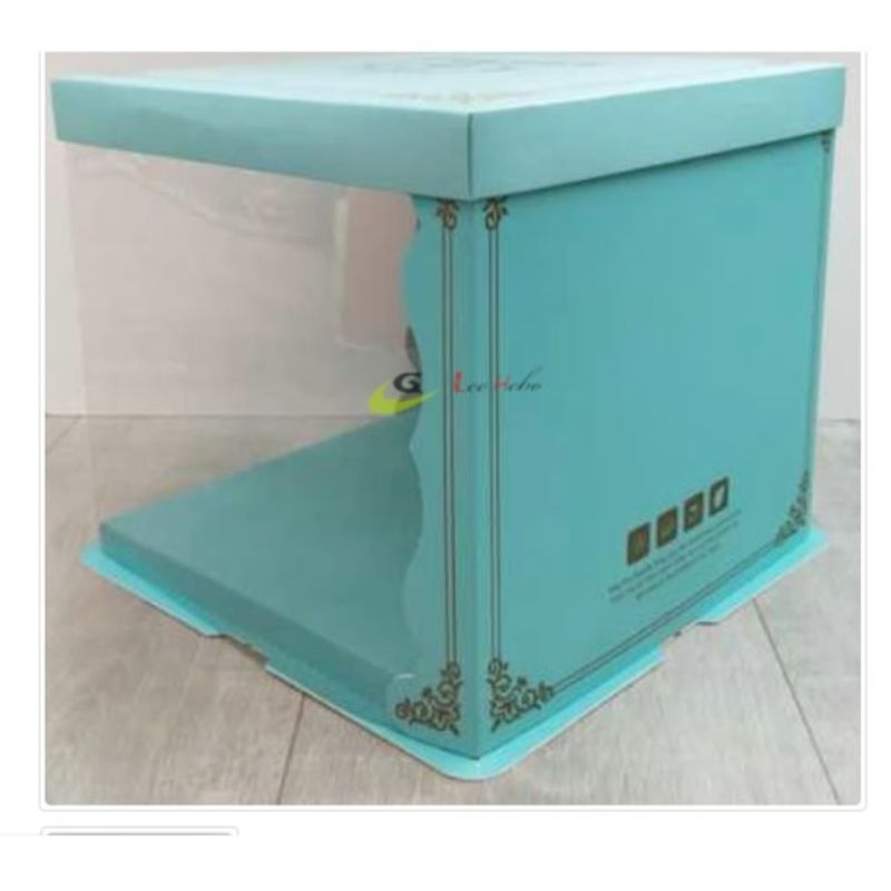 GENERICO - Caja PTorta Trans Celeste 30cm Reposteria