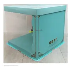 GENERICO - Caja PTorta Trans Celeste 30cm Reposteria
