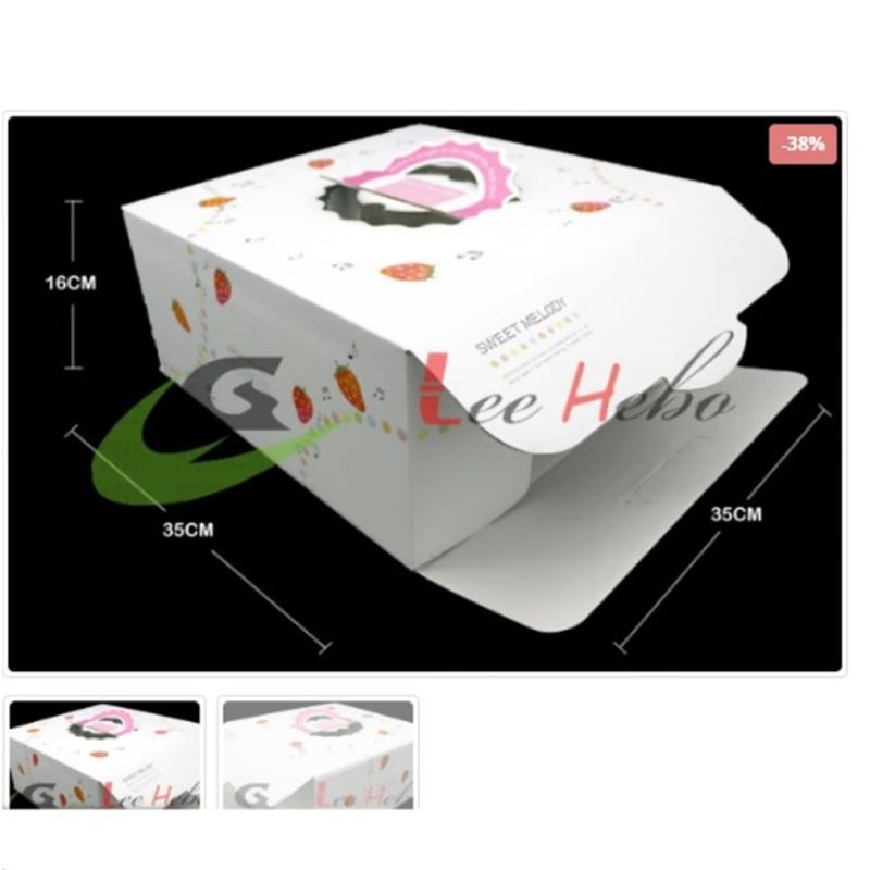 GENERICO - Caja Para Torta 14in X 6Pcs 35Cm