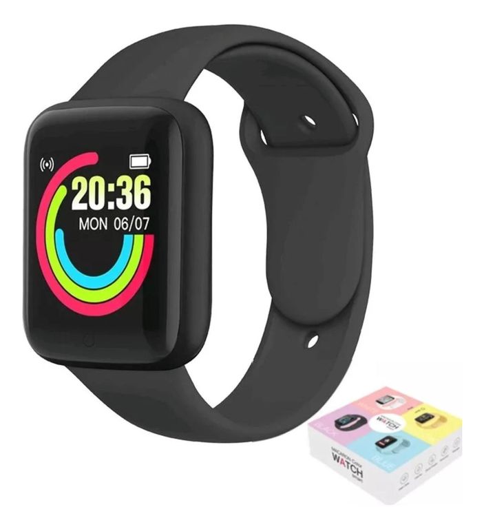 Reloj D20 Smartwatch Inteligente Negro