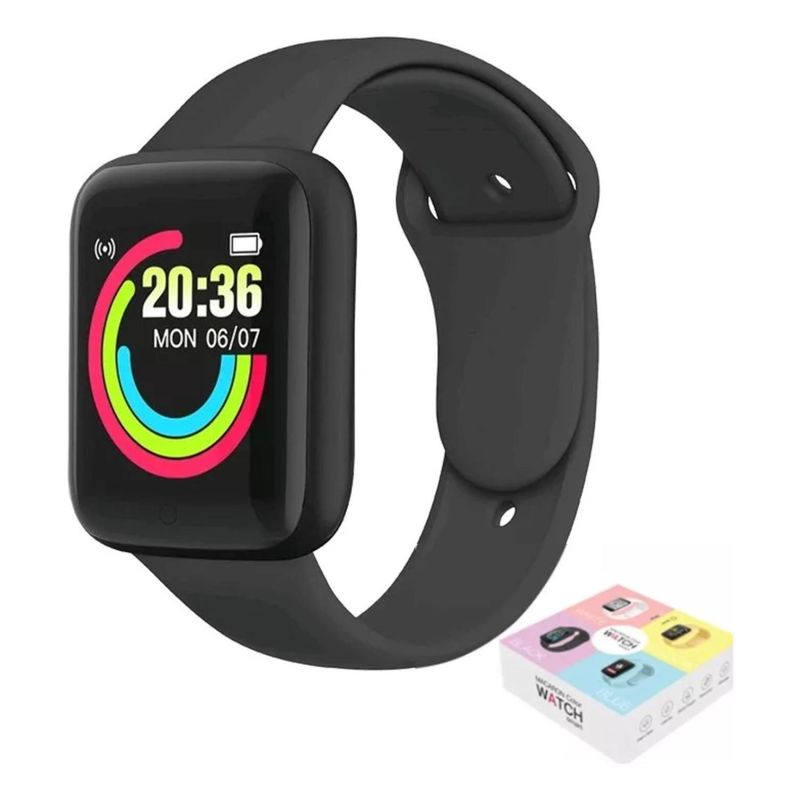 UNIVERSAL - Reloj D20 Smartwatch Inteligente Negro