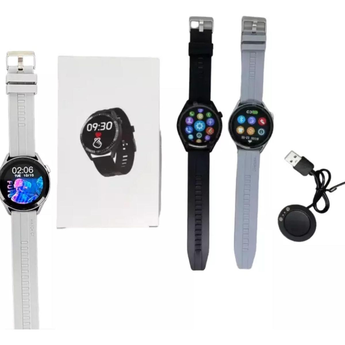 UNIVERSAL - Reloj Wh8 Inteligente Smartwatch Gris  Realiza Llamadas