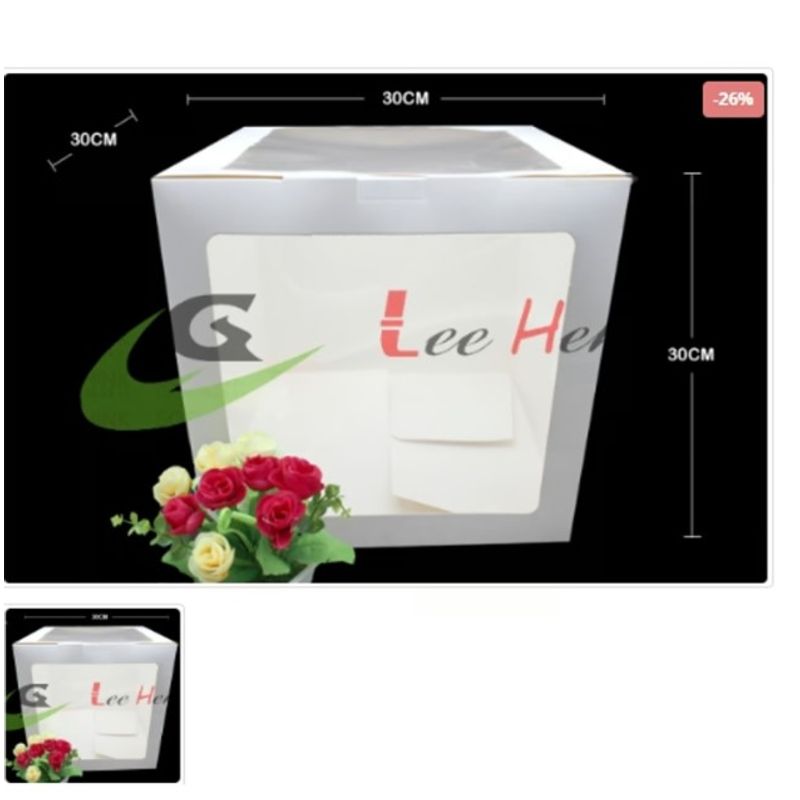 GENERICO - Porta Torta Carton 30cm12in 6Pcs