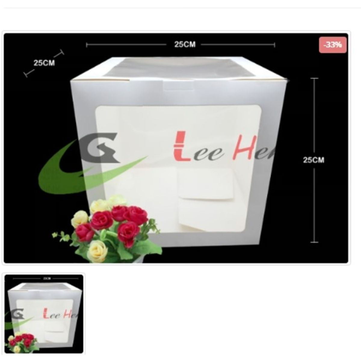 GENERICO - Porta Torta Carton 25cm10in 6Pcs