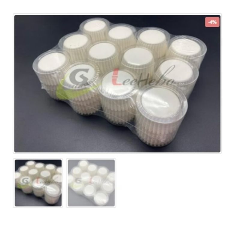 GENERICO - Capsula Cupcake 8cm 1200 Capsulas Blanca