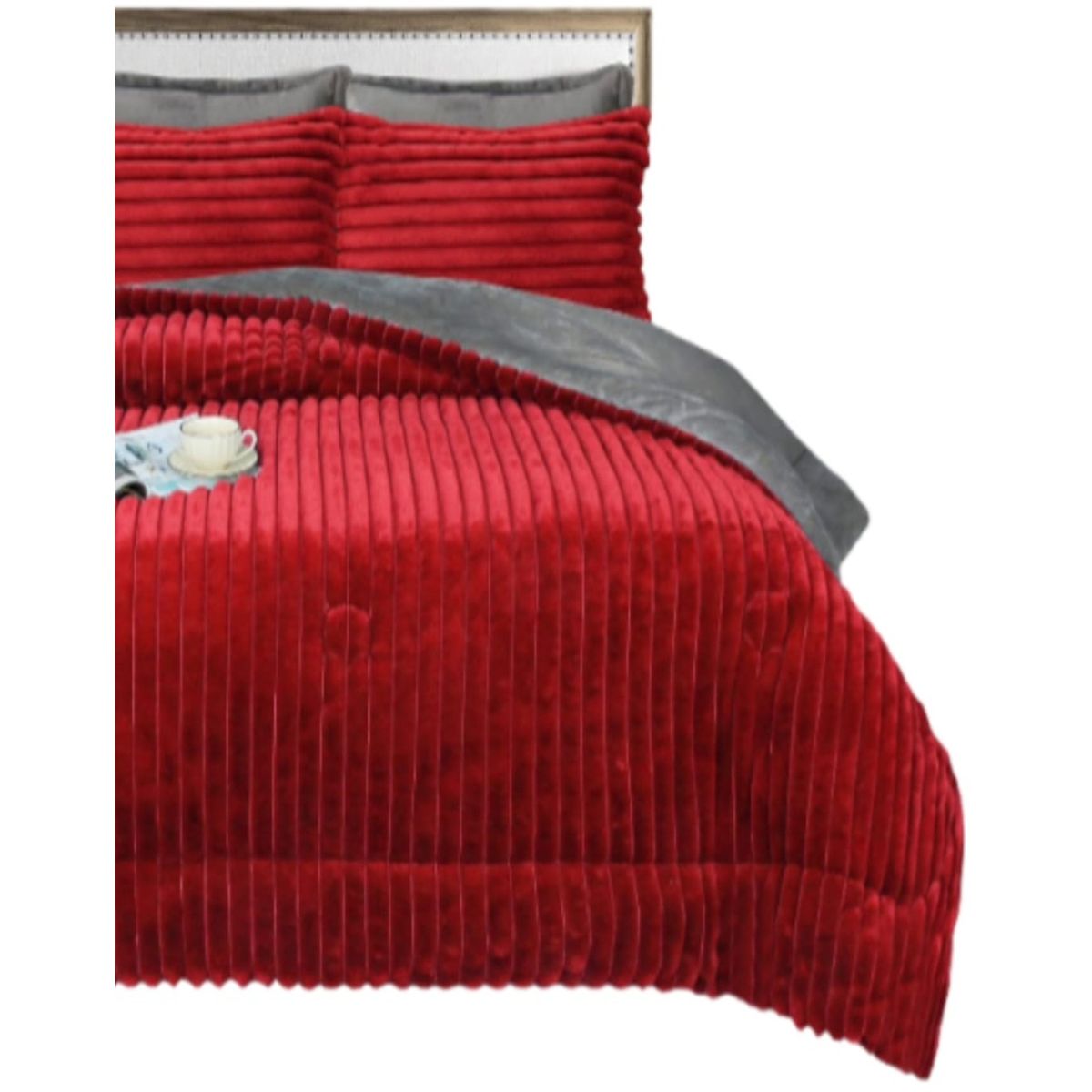 GENERICO - Plumón 2 Plazas Chiporro Textura Lineal Invierno E1