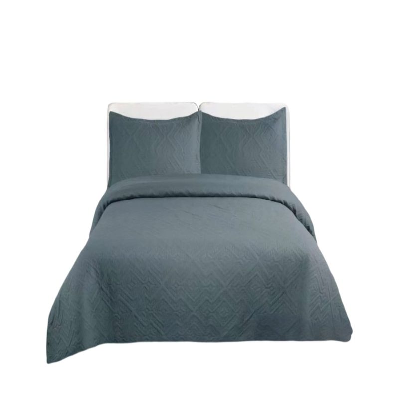 GENERICO - Quilt de Verano Dos Plazas Unicolor Fresco E5