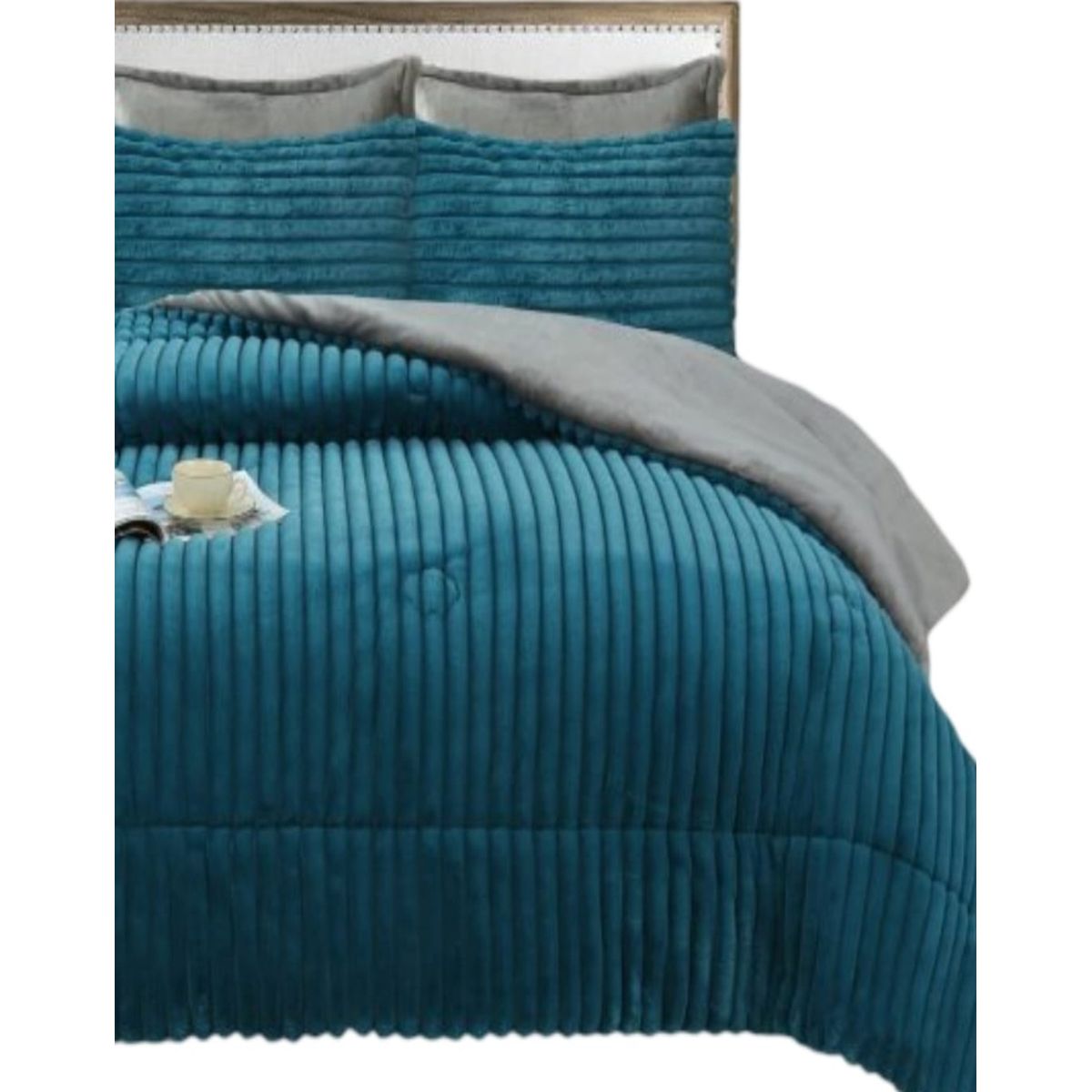 GENERICO - Plumón 2 Plazas Chiporro Textura Lineal Invierno E2