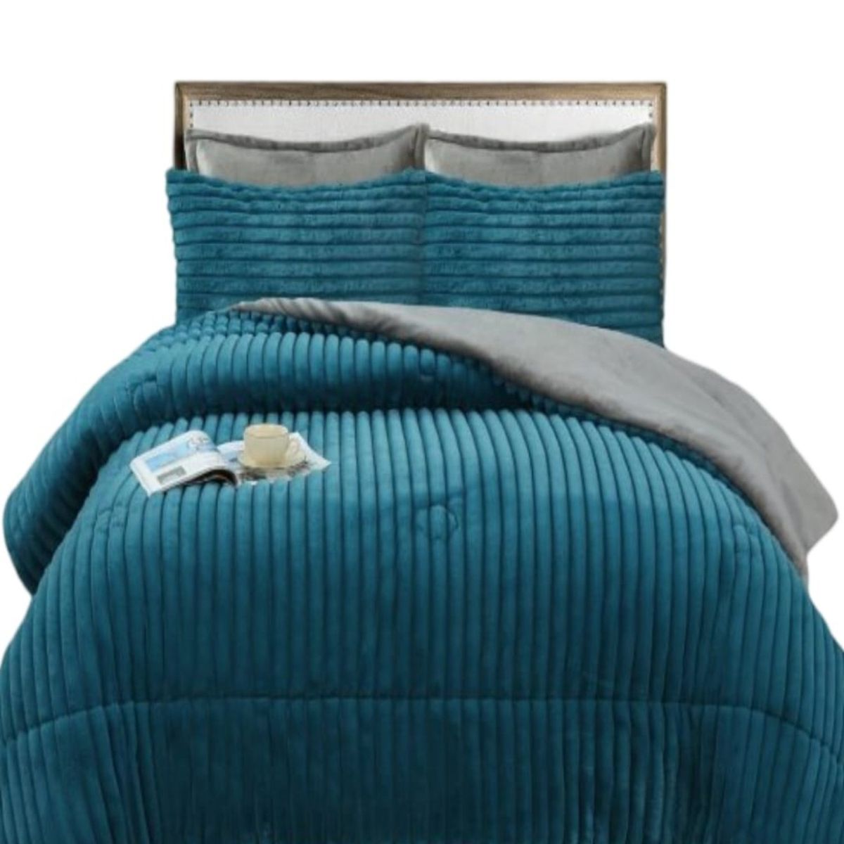 GENERICO - Plumón 2 Plazas Chiporro Textura Lineal Invierno E2