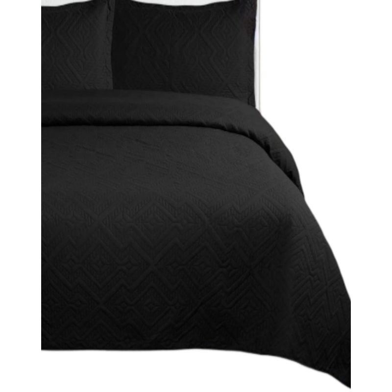 GENERICO - Cubrecama Quilt Unicolor Verano Dos Plazas Ligero E6