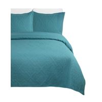 Cubrecama Quilt Unicolor Verano Dos Plazas Ligero E1