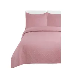 GENERICO - Cubrecama Quilt Verano King Unicolor Ligero E3