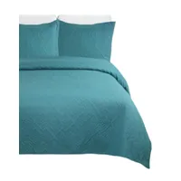 Cubrecama Quilt Unicolor Verano Dos Plazas Ligero E1