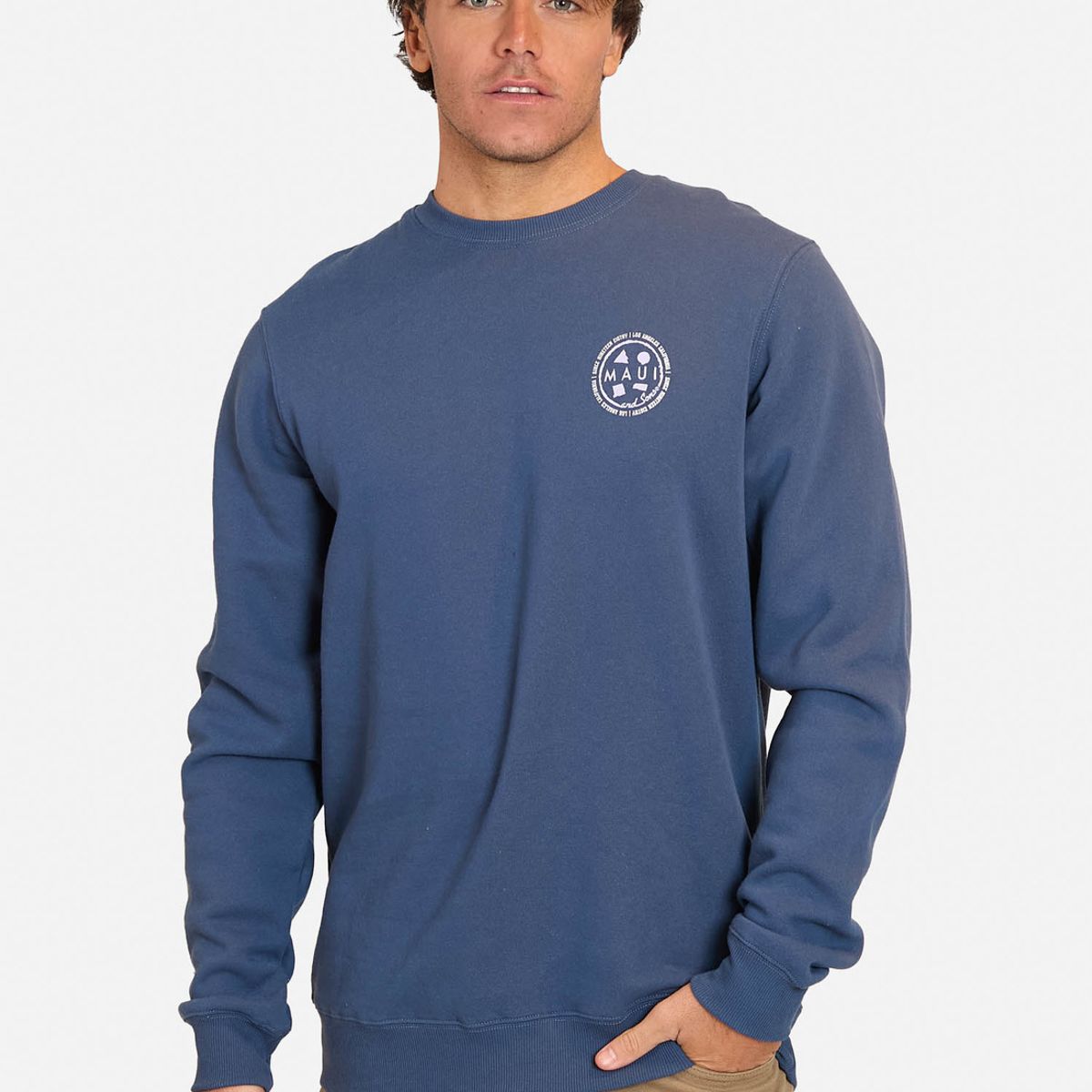 MAUI AND SONS - Poleron CR Clasicc Paie Azul Hombre Maui And Sons