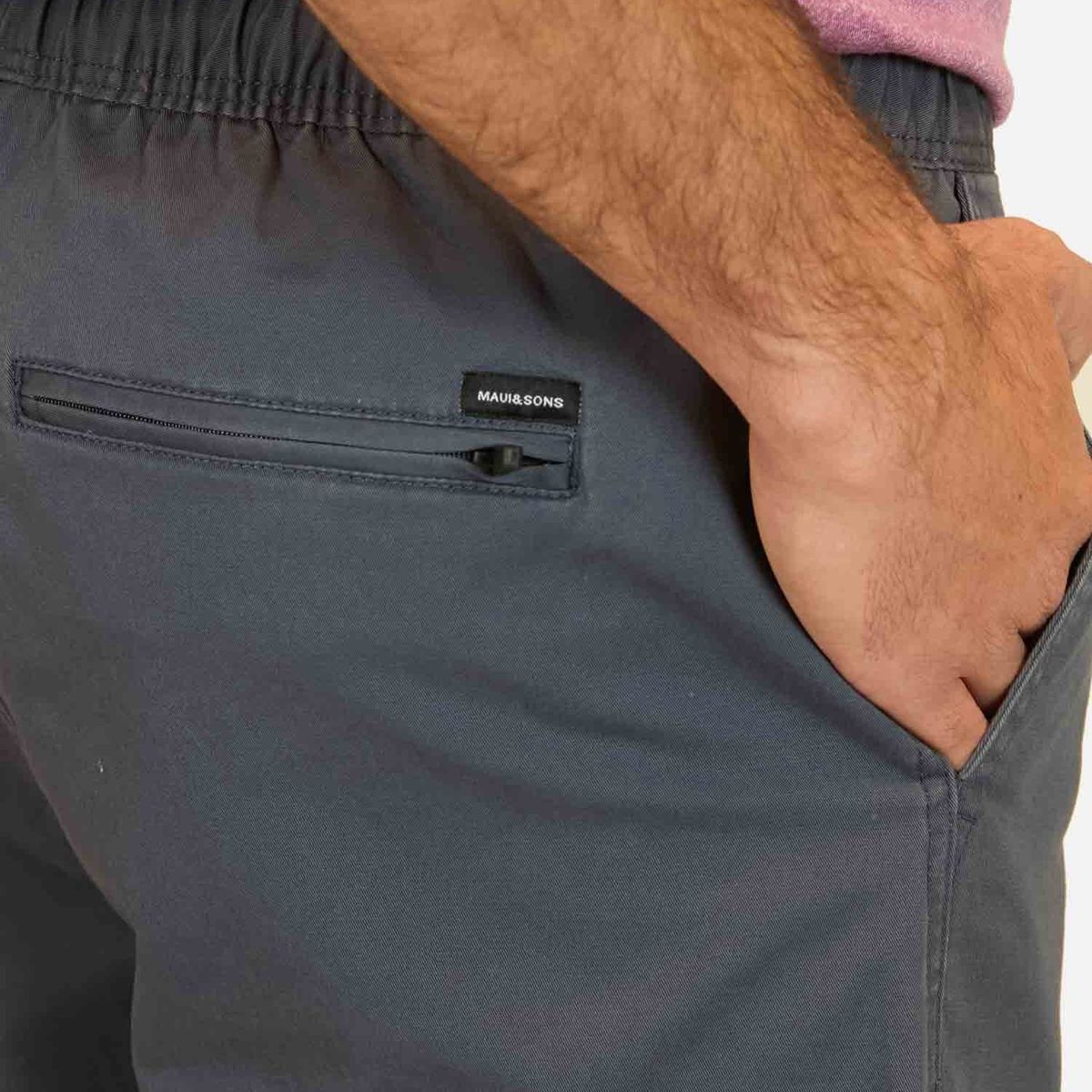 MAUI AND SONS - Bermuda Jogger Amaranto Azul Hombre Maui And Sons