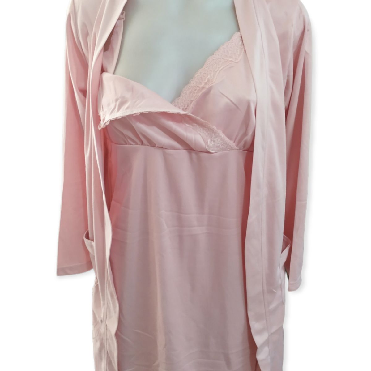 MEDIA LUNA - Pijama maternal bata levantadora y camisola para lactancia