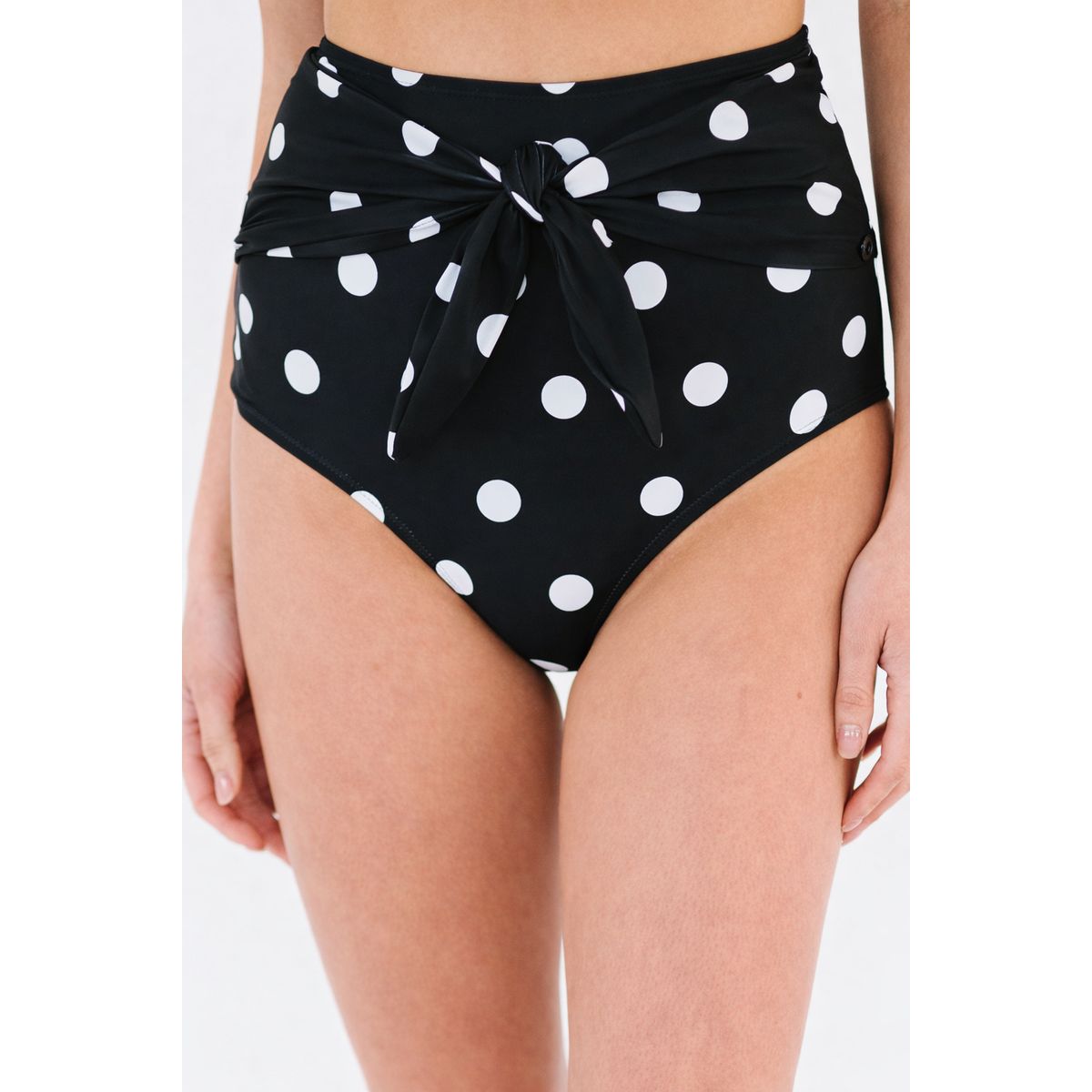 GLORIAHOON - Calzon Bottom De Baño Talle Alto Control Lunares Gloriahoon