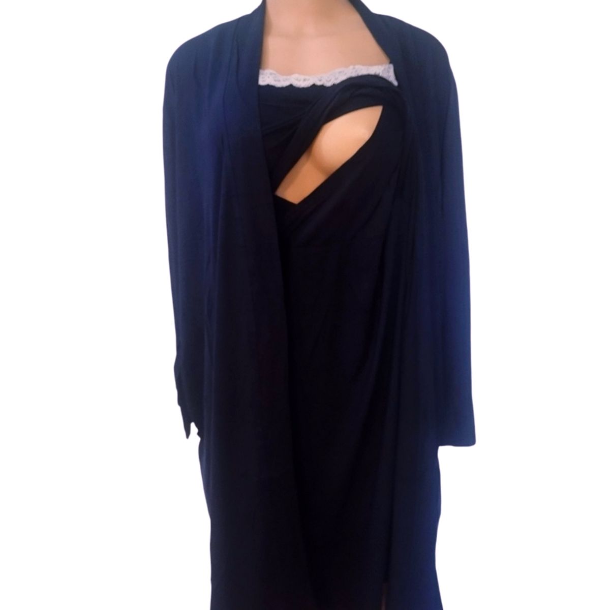 MEDIA LUNA - Pijama maternal bata levantadora y camisola para lactancia