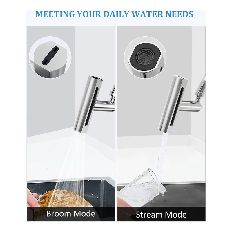 GENERICO - Grifo Extension Llave Agua Grifo Giratorio 360 De Cocina