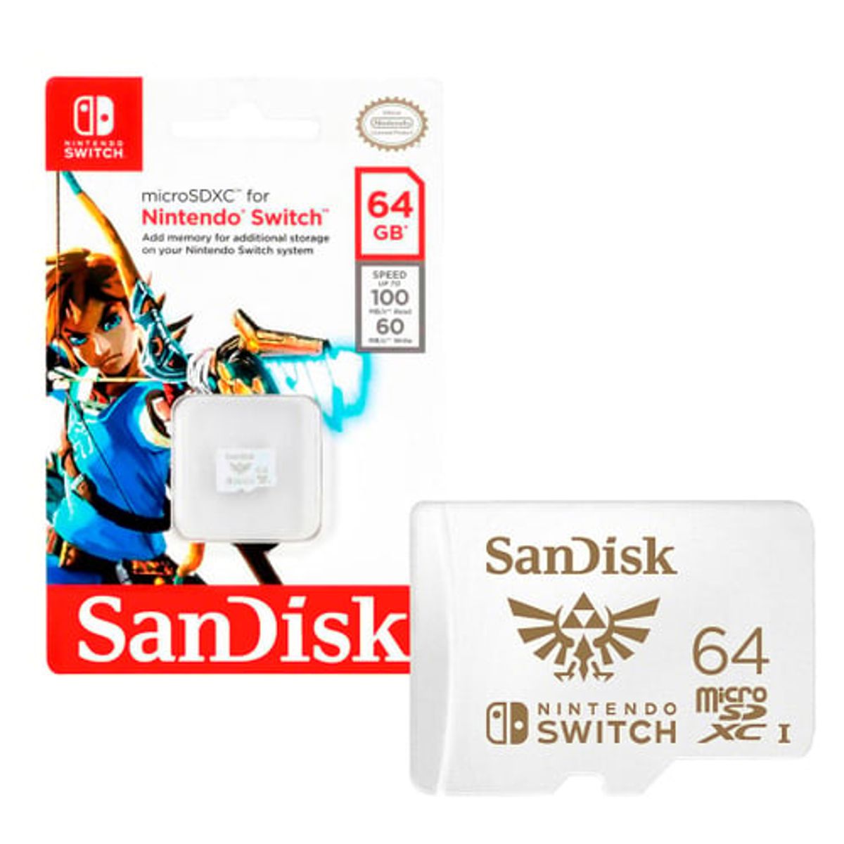 SANDISK - Memoria MicroSDXC 64GB Sandisk Nintendo Switch
