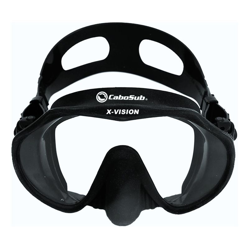 CABOSUB - Máscara Buceo y Snorkeling Cabosub X-Vision Claridad Total - Negro