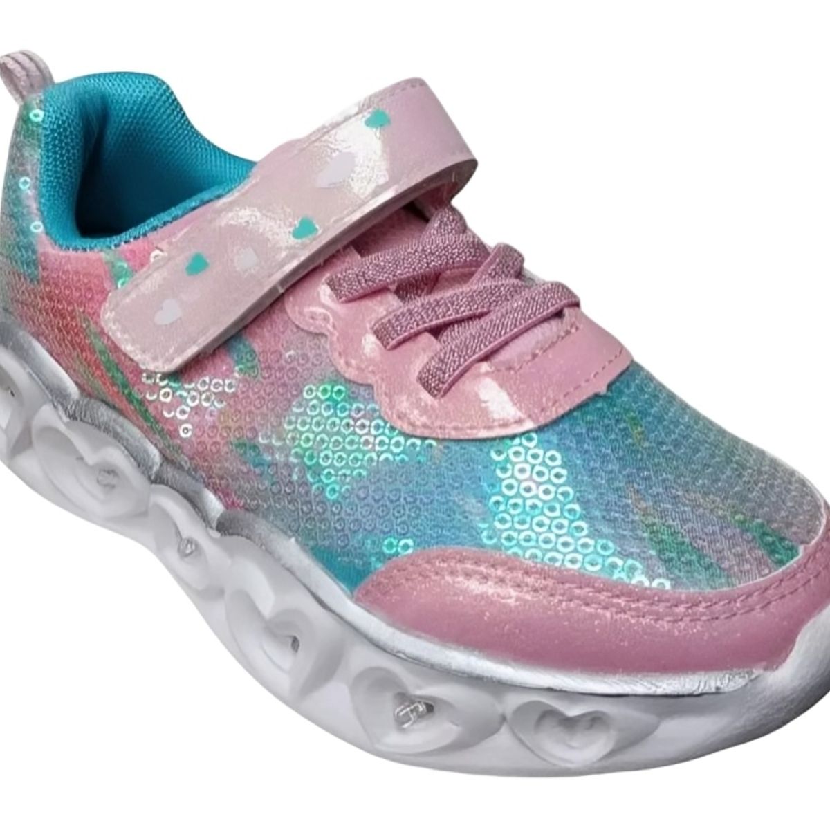 KIBOU - Zapatillas Brillantes Para Niñas Con Luces