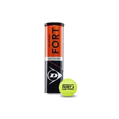 DUNLOP - Tarro Pelotas Tenis Fort Clay X4