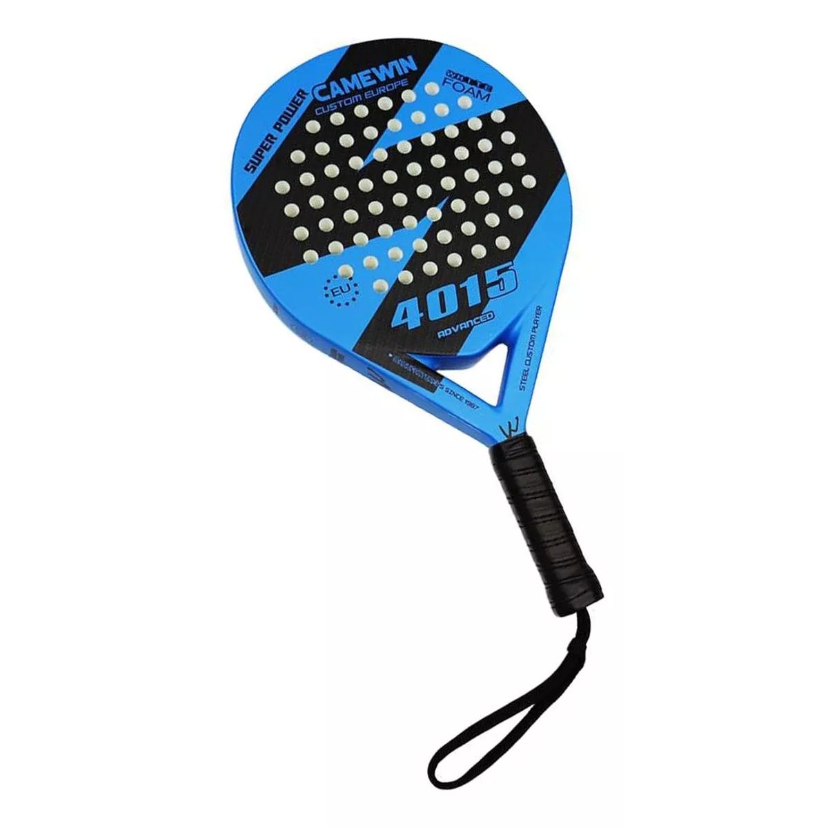 OEM - Pala Pádel Fibra De Carbono  38mm con Funda De Regalo Azul